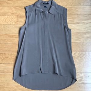 Theory - Tan Brown Silk Top